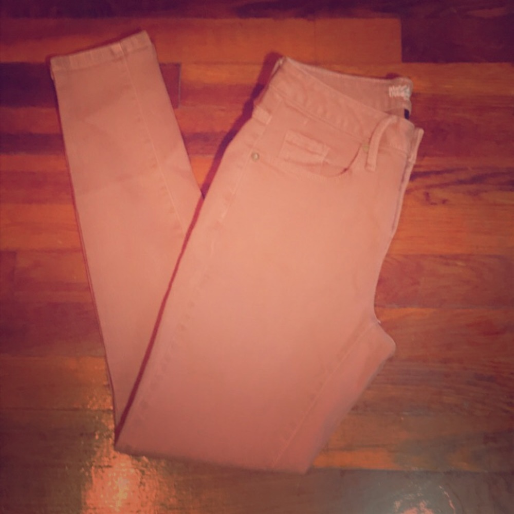 Salmon Pink Skinny Jeans